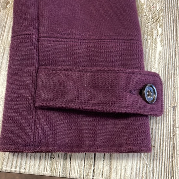 Free People Size 10 Plum Purple Button Front Blazer Jacket - Picture 7 of 12